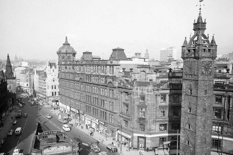 Glasgow Cross looking west along Argyle Street 1960s.