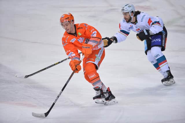 Sam Jones has signed a new two-year deal with Sheffield Steelers. Photo: Dean Woolley.