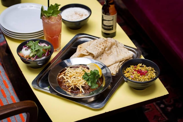 You can order for delivery every day between 12pm and 11pm from the Dishoom website, which takes you to Deliveroo. Their lunch plates include dishes like Keema Pau, which is spiced minced lamb with peas and a homemade bun, and Chicken Kathi Roll with broccoli salad.