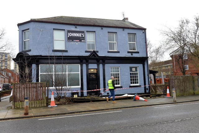 Work is underway to repair damage at Johnnie's pub in Jarrow.