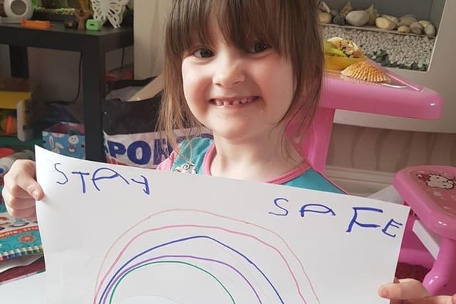 Ellie, from Town End Academy Nursery, is urging everyone to stay safe.
