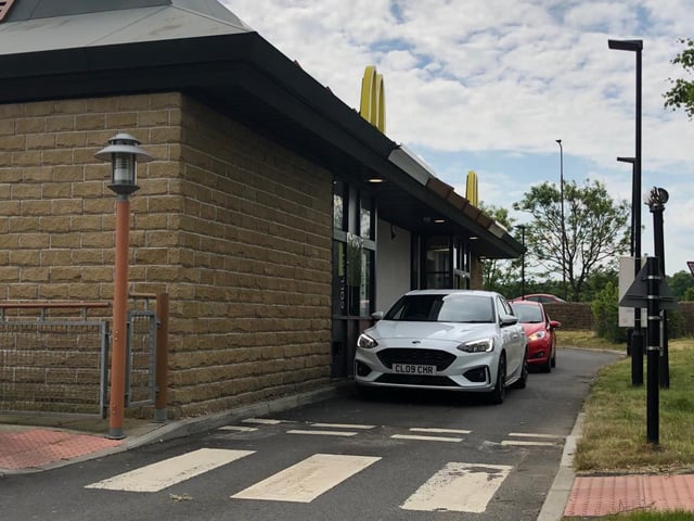 These lucky customers are about to get their McDonald's fix.