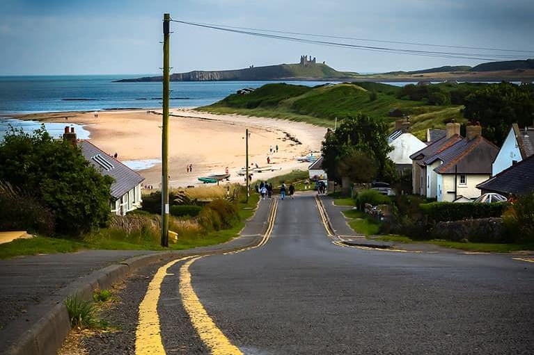 Newton-by-the-Sea, with views of Dunstanburgh Castle in the distance. Well worth a visit, says Paul.