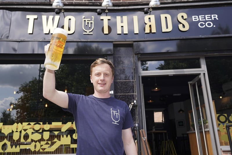 Adam Inns, co-owner of Two Thirds Beer on Abbeydale Road, which is giving away 50 pints of beer to celebrate 'Freedom Day', July 19
