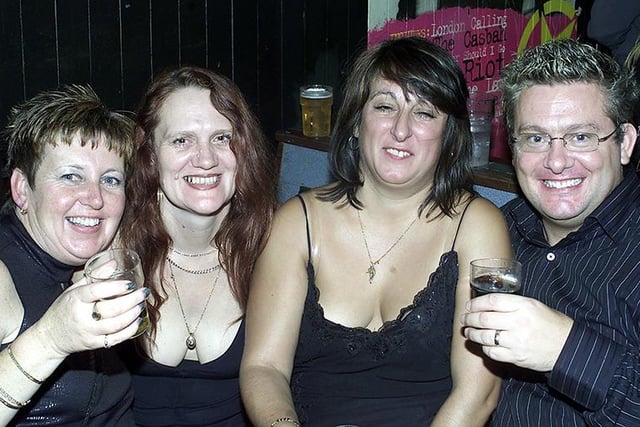 Casbah clubbing - A good night out for this gang...Kath, Carol, Angela and Paul ( August 2004)