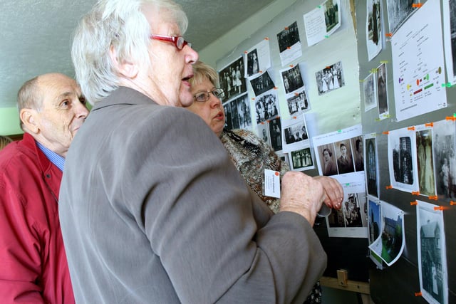 Distant members of the Dethick family look through their history at a special reunion held at the Florence Nightingale Memorial Hall in Holloway.