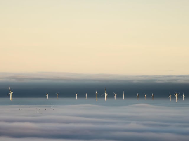 THE MPB WINNERWhen the Fog Parted North Wales Coast. The blanket of fog over the Irish Sea . 