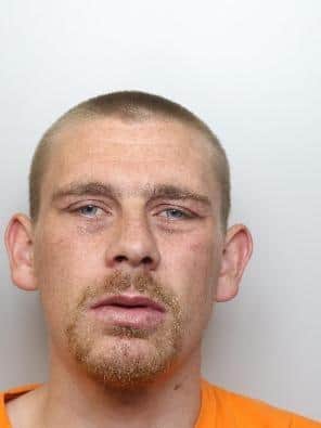 Pictured is Thomas Pryor, aged 26, of Smelter Wood Court, near Smelter Wood Drive, at Richmond, Sheffield, who was sentenced at Sheffield Crown Court to three-and-a-half years of custody after he pleaded guilty to: possessing heroin, possessing cannabis and to possessing cocaine with intent to supply; producing class B drug cannabis after 15 plants were found at his home; and to possessing cocaine with intent to supply, possessing heroin with intent to supply, and to simply possessing cannabis.

 

Thomas Pryor was sentenced at Sheffield Crown Court on February 17, 2022, to three-and-half years of custody.