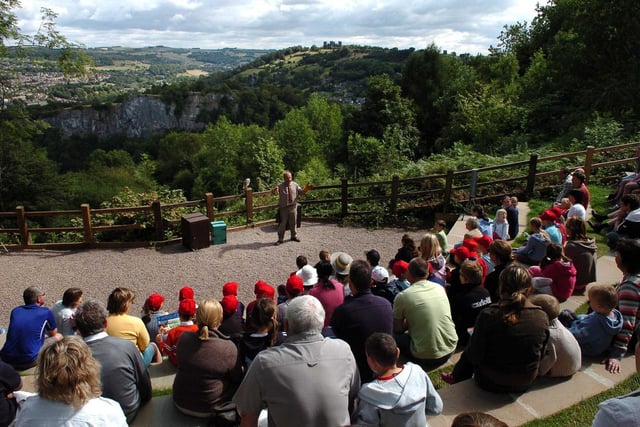 The new eco theatre at the Heights of Abraham, Matlock Bath in 2007