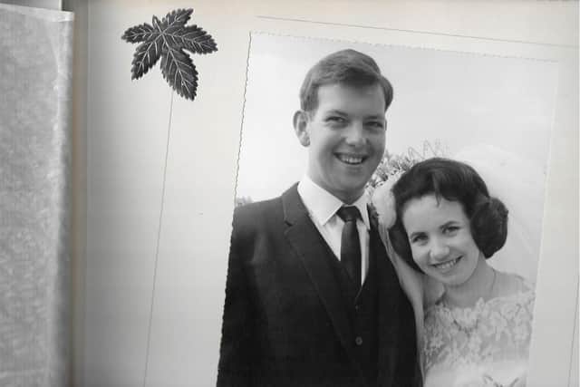 John and Elaine Bird on their wedding day. They were married for 58 years but John died alone in hospital due to Covid-19 rules.