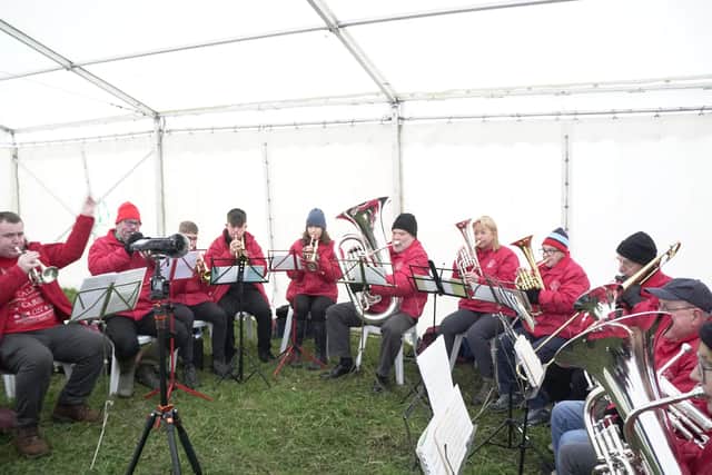 Loxley Brass Band kept spirits high at the Percy Pud event in Loxley on Sunday, December 5.