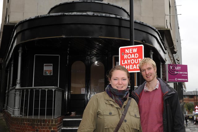 Kate Major and Chris Bamford outside the Boardwalk on Snig Hill, in Sheffield city centre, which they are looking to revive, in 2016