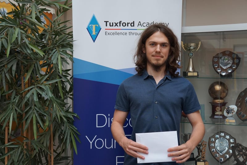 Tuxford Academy pupil Douglas Barnes, from Askham, also achieved top A* grades in computer science, further maths, maths and physics. Douglas will be heading to Trinity College, University of Cambridge to study maths.