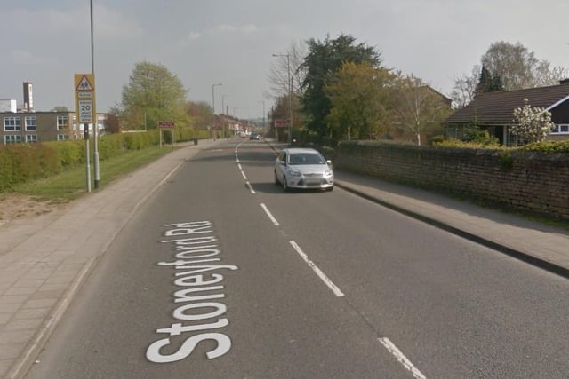 The 30mph B6028 Stoneyford Road, Skegby, is a 'core casualty location'.