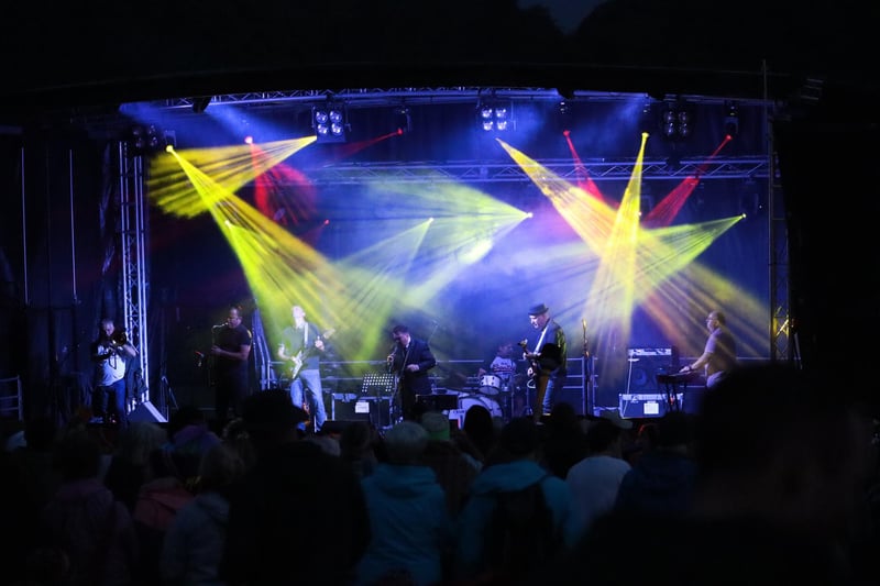 The Main Stage at the 2021 Mighty Dub Fest in Alnwick.