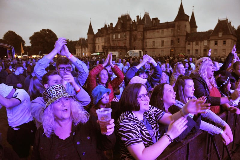 Crowds at the opening day of the Vibration Festival in Falkirk.