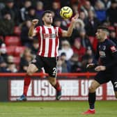 George Baldock, the Sheffield United defender, has been contacted by Greece about representing them at international level: Simon Bellis/Sportimage