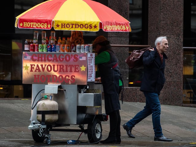 Actor, Mark Bonnar is seen filming the BBC series Guilt 2 in Glasgow..