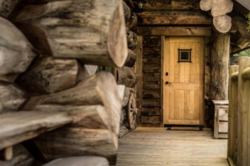 The cabins are made from sustainable wood - just one of many eco-credentials the accomodation features.