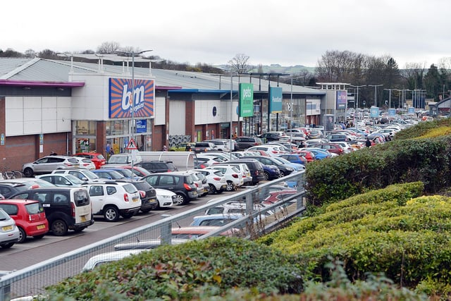 The car parks were filling up at Ravenside Retail Park by lunchtime on Wednesday.