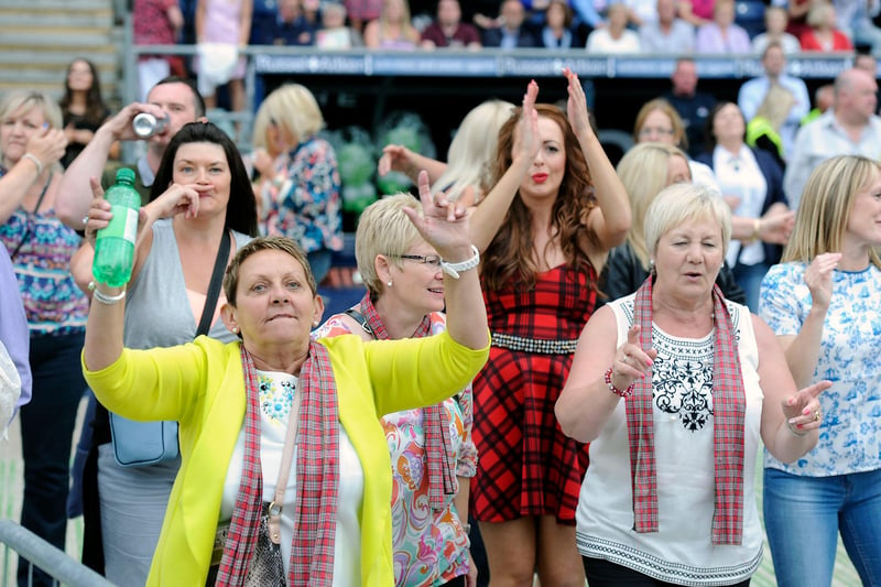 Singing along with every song ... fans in full flight at Rod's gig
(Pic: Michael Gillen)