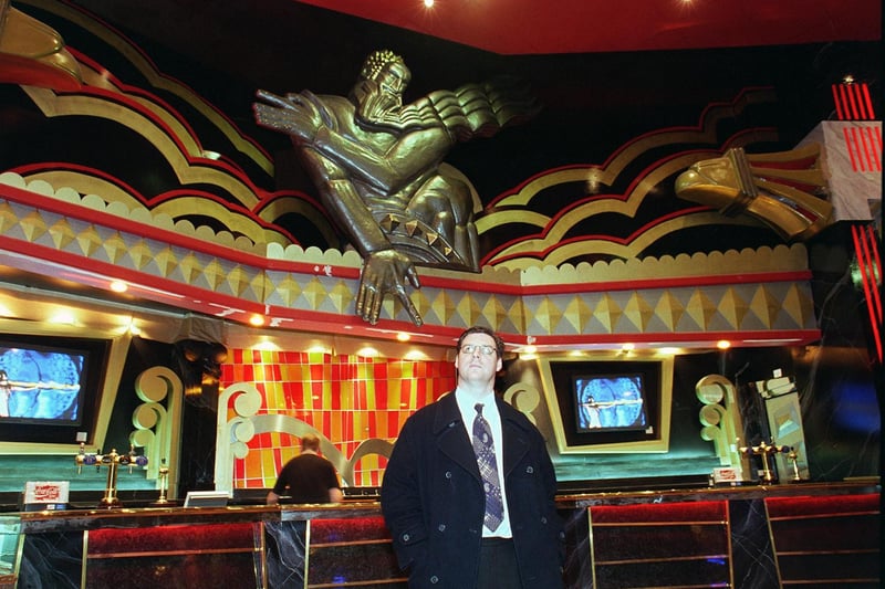 Manager Bill Muirhead inside the ornately-decorated Club Wow in Valley Centertainment, Attercliffe