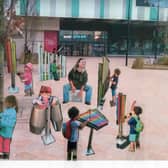 An artist's impression showing how the new Musical Pocket Park at Charter Square in Sheffield city centre will look when it opens on Saturday, May 27, at 11am