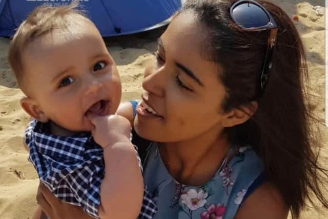 Well-loved Sheffield mum Rinica Warner has left a last gift of hope to a stranger, following her tragic death. She is pictured with son Isaac