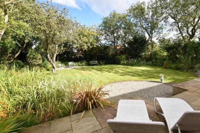 A glimpse of the Burdon Road property's expansive back garden space
