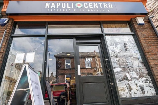 Napoli Centro Pizzeria on Glossop Road is rated 5 stars out of 5 on TripAdvisor, based on 200 reviews. Their most popular dish is Salame Piccante with organic tomato, fior di latte, Neapolitan salami, chilli flakes, basil, and E.V. olive oil.