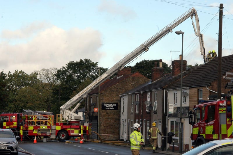 The scene of the fire on Newbold Road