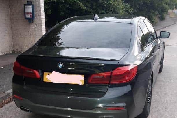 The driver of this BMW was clocked by police doing 140mph on the M1 in South Yorkshire