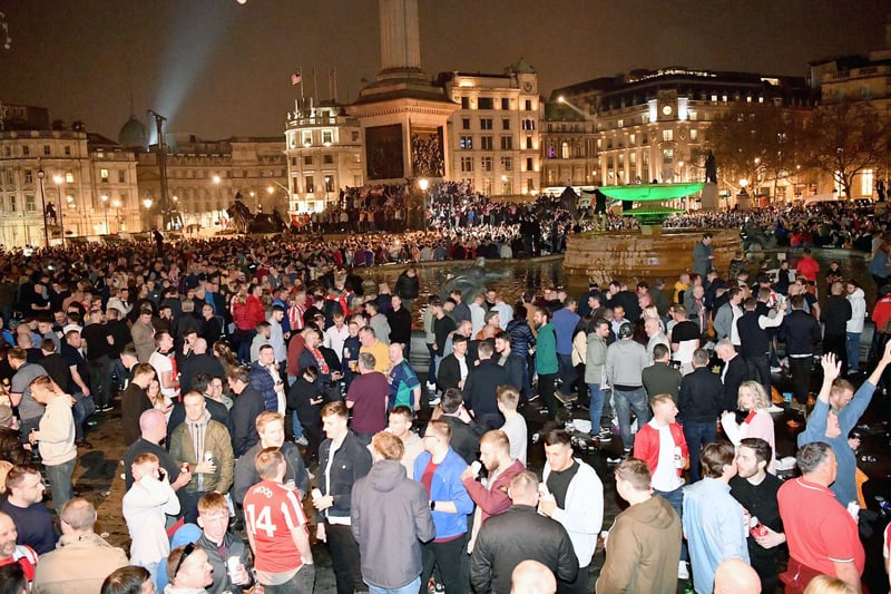 Sunderland fans in Covent Garden and Trafalgar Square for the Checkatrade Final two years ago. Were you one of the thousands who went to London?