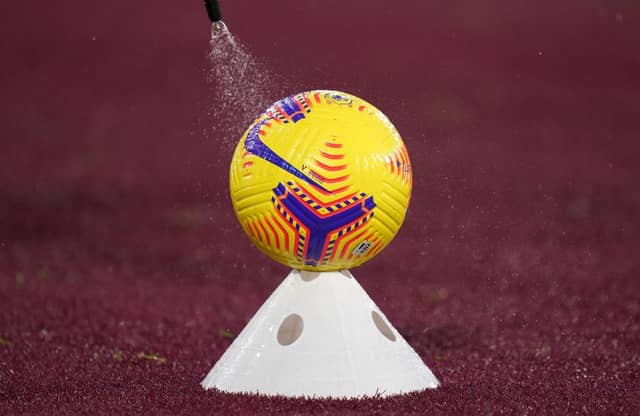 Premier League match ball. (Photo by John Walton - Pool//Getty Images)