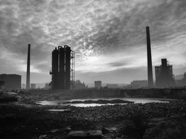 A moody shot of Orgreave in the 1980s.