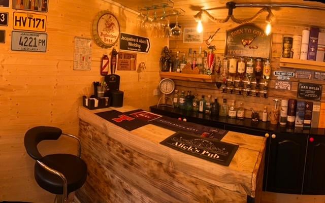 You could wile away hours in this cosy bar created by Alick Smith.