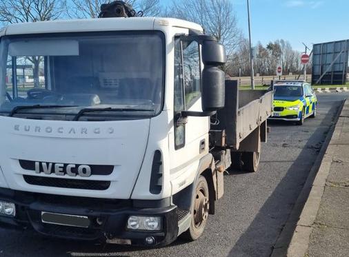 After being asked to follow police on the M1 near Barlborough this truck's driver abandoned it in lane one and ran across eight lanes of traffic to the opposite side, disappearing into bushes. 
Police tweeted: "Chased, arrested and remanded".