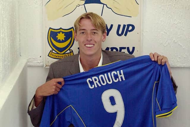 Peter Crouch joined Pompey from QPR for £1.5m in 2001.
