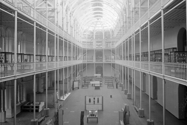 The interior of what was then the Royal Scottish Museum in Chambers Street in January 1950.