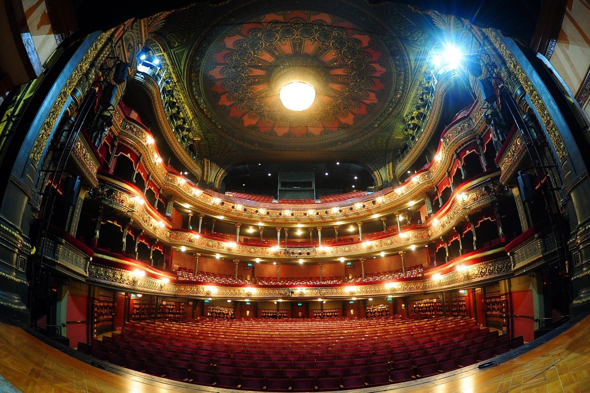 At the Leeds Grand Theatre, a ghost is said to roam the upper tiers in search of romance. Known as the Lavender Lady, she reportedly appears around the balcony and Upper Circle dressed in Victorian attire, accompanied by a distinctive scent of lavender. Local folklore claims she was stood up by a lover and still searches the auditorium for single men.