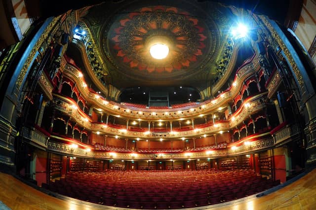 At the Leeds Grand Theatre, a ghost is said to roam the upper tiers in search of romance. Known as the Lavender Lady, she reportedly appears around the balcony and Upper Circle dressed in Victorian attire, accompanied by a distinctive scent of lavender. Local folklore claims she was stood up by a lover and still searches the auditorium for single men.