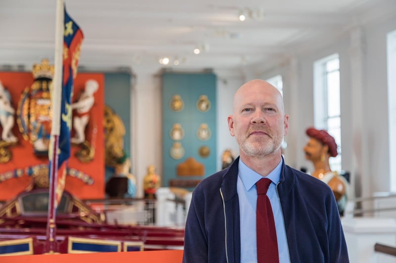 Matthew Sheldon at the Victory Gallery on opening day at Portsmouth Historic Dockyard. Picture: Mike Cooter (170521)