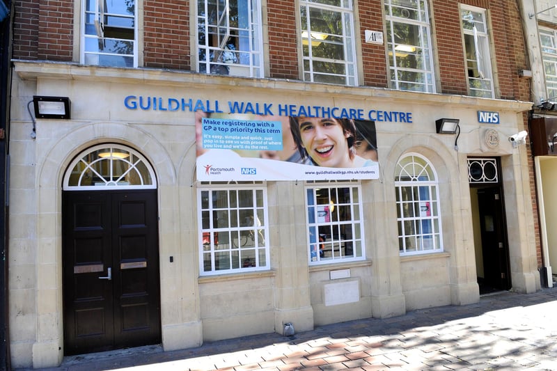 Guildhall Walk Healthcare Centre, on Guildhall Walk, was rated 75% good and 15% poor by patients.