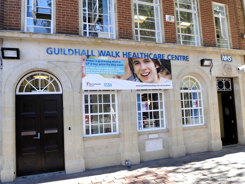 Guildhall Walk Healthcare Centre, on Guildhall Walk, was rated 75% good and 15% poor by patients.