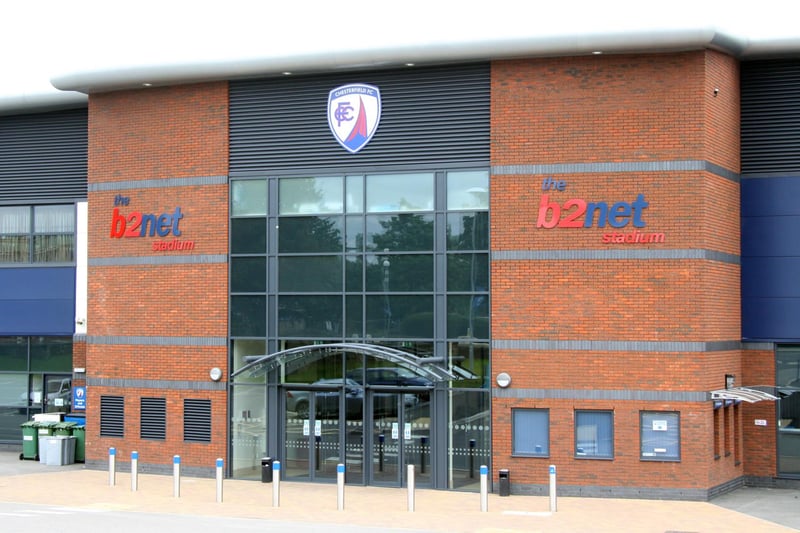 Chesterfield FC got a new ground in 2010 - the b2net Stadium, now the Proact Stadium, was built on the site of the former Dema Glassworks and replaced the historic Saltergate Recreation Ground.