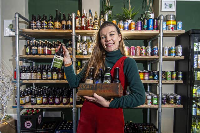 Sophie Wood, owner of Banner Hops on Ecclesall Road South. Picture Tony Johnson