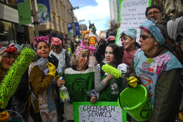 Cleaners offering a greenwashing service.