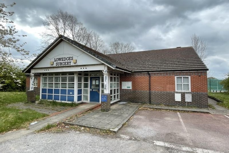 A former doctors’ surgery on Lowedges Road, Lowedges, was auctioned with a guide price of £70,000 sold for £114,000.