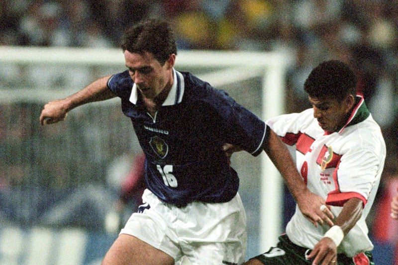 To date, the last Hearts player to play at an international tournament. Weir came off the bench in the 1-1 draw against Norway and started the 3-0 defeat to Morocco