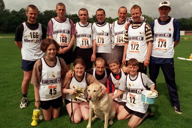 Star walk 1998,  walking for the Sheffield Guide dogs.